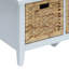 Banc rectangulaire de conception transitionnelle avec 3 tiroirs de rangement, siège et cadre en bois blanc, glissière en métal à tiroir avant, pieds en bois massif, placage, largeur de 43 po, glissière à finition blanche de 19 po de hauteur