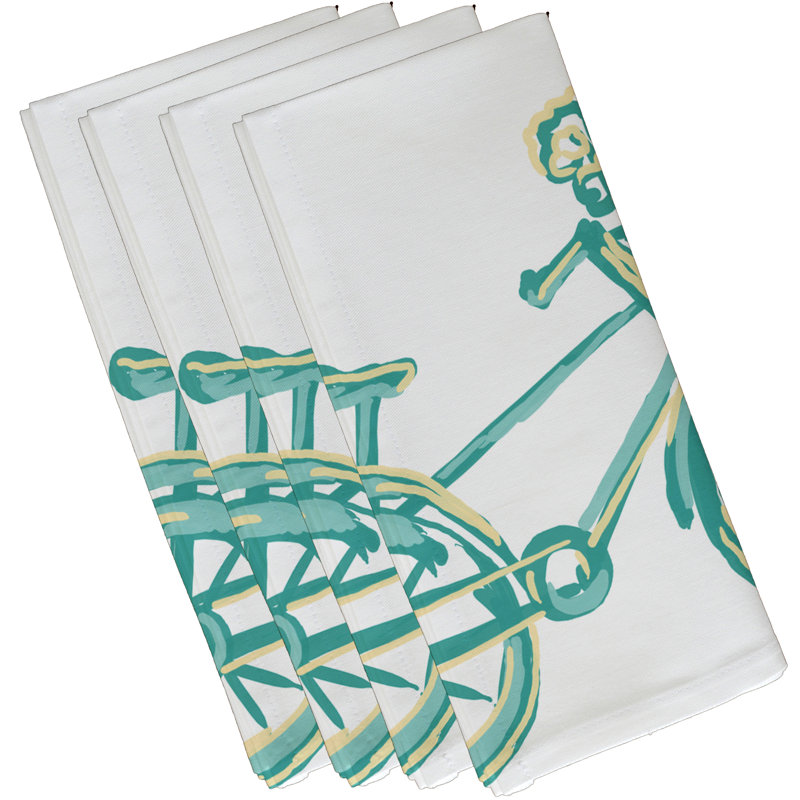Serviette La Bicicleta, L 18 po x L 18 po, Jade