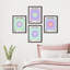«Angel Number Aperture Collages Shapes», impression encadrée sur papier, 4 pièces-97782769-97782768