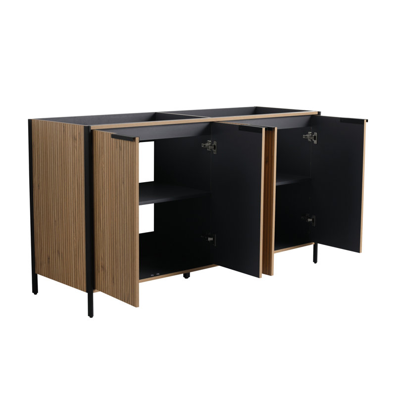 Armoire de meuble-lavabo autoportante moderne de 60 po - excluant l'évier