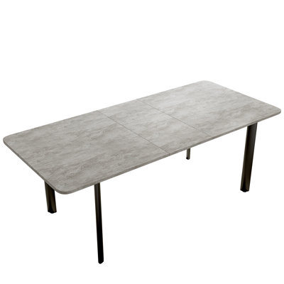 Extendable Metal Base Dining Table