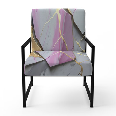 Cress - Fauteuil d'appoint rembourré en marbre