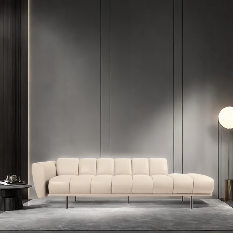 Méridienne moderne et simple, Orienté à gauche (vu de face)