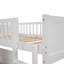 Lit simple superposé avec lit mezzanine attaché et deux tiroirs-1934328729