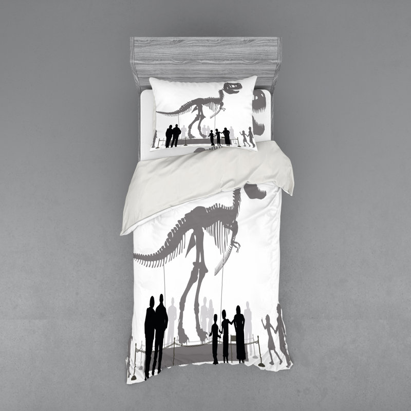 Ensemble de housse de couette dinosaur, Housse de couette simple TG + 2 articles suppléme
