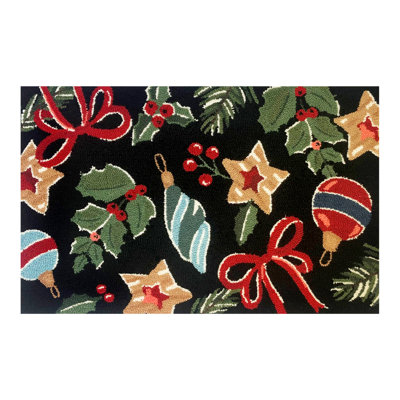Holiday Icons Black Size 24X36
