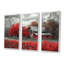 Rouge et gris Autumn Barn Refuge II - ensemble d'art mural de grange-717674559-717674547