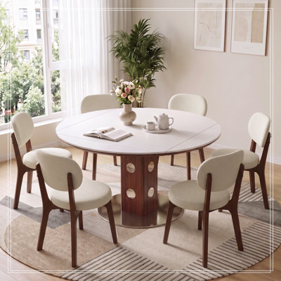 7 pièces Karoline avec 6 chaises rembourrées