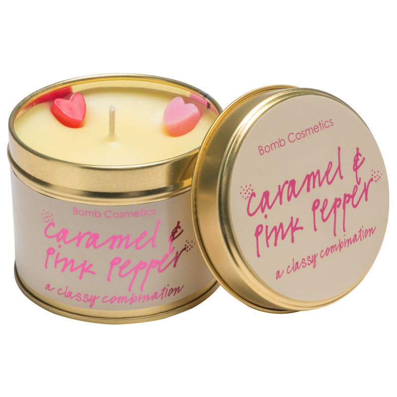 Caramel And Pink Pepper Scented Jar Candle