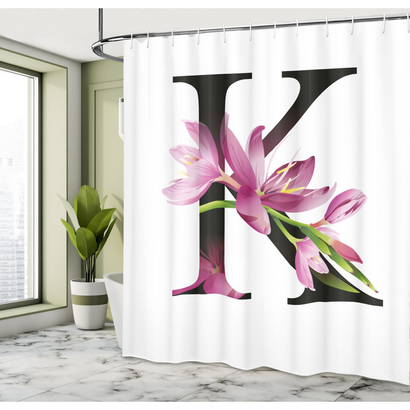 Shower Curtain with Hooks Included, 84"H x 69"W