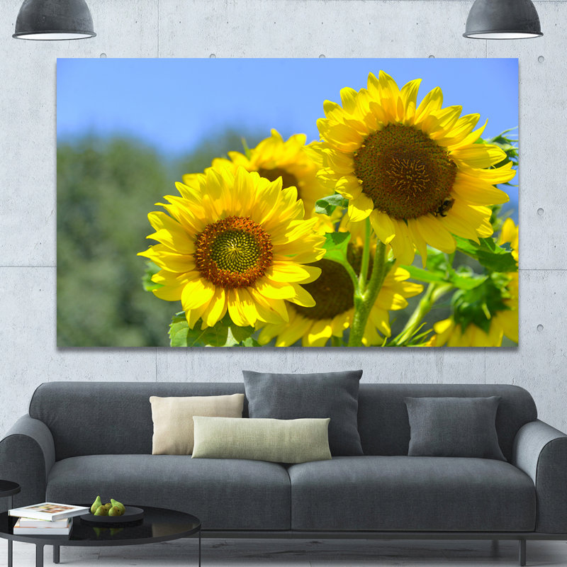 « belle fleurs view », reproduction de photo sur toile tendue, H 20 po x l 20 po x P 1 po