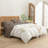 BESTOUCH Sheet Set 100% Washed Cotton Linen Feel Lightweight-115162033-115162031