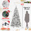 Arbre floqué réaliste de 5 pi avec 518 pointes et branches d'aiguilles dures, cadre à charnières facile à installer pour les galeries d'art, support en métal massif, décorations de Noël pour assembler les bibliothèques d'installation, décoration
