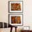 Lasting Memory I - Matted and Framed Under Acrylic Glass, Set of 2, Large Living Room Wall Art