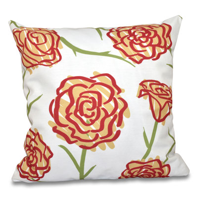 Housse de coussin d'extérieur carré Botanical Blooms
