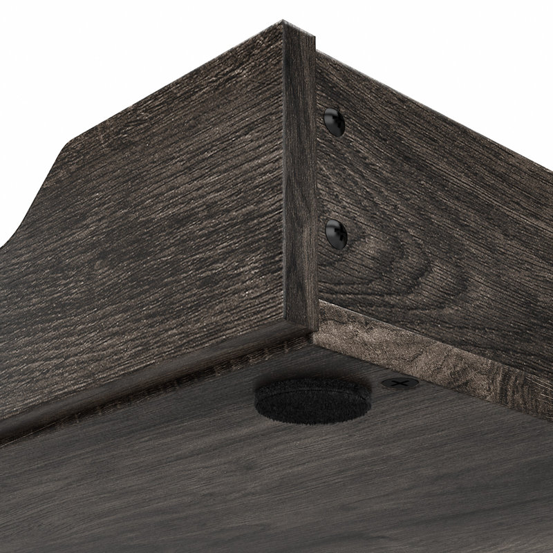 Bureau en L Huckins, Hickory gris foncé