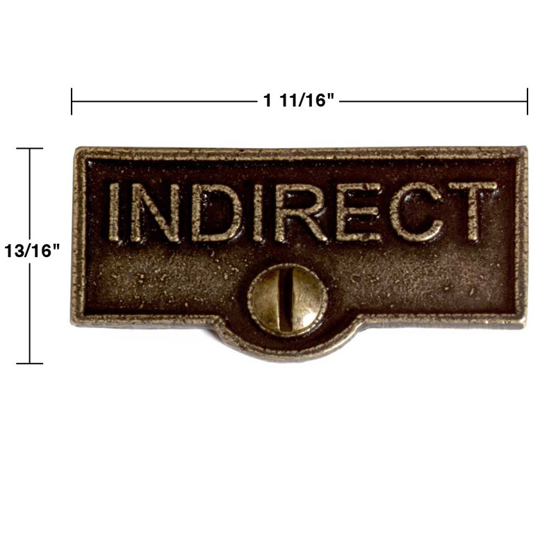 Etiquettes de nom indirectes commutateur de plaque
