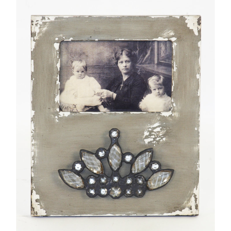 Wood Beaded Picture Frame