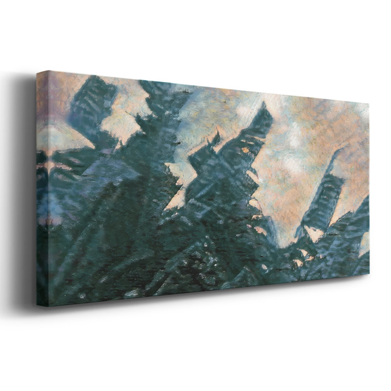 Cabana View Monet II - Toile tendue avec châssis - Prêt à accrocher, H 12 po x l 30 po