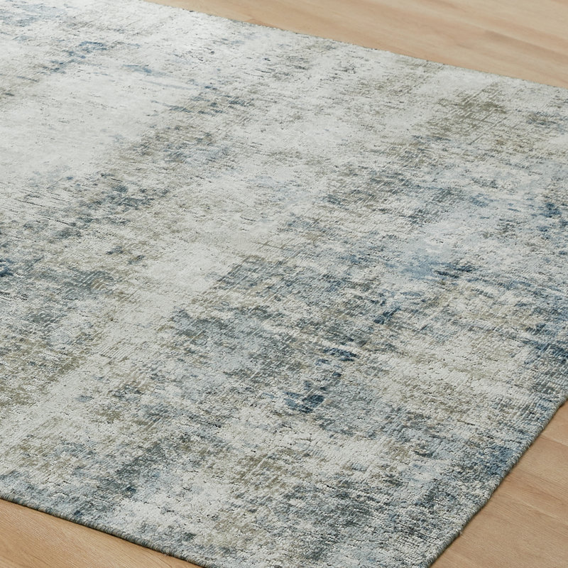 Elements Ocean Haze Handmade Area Rug, Rectangle 12' x 15'