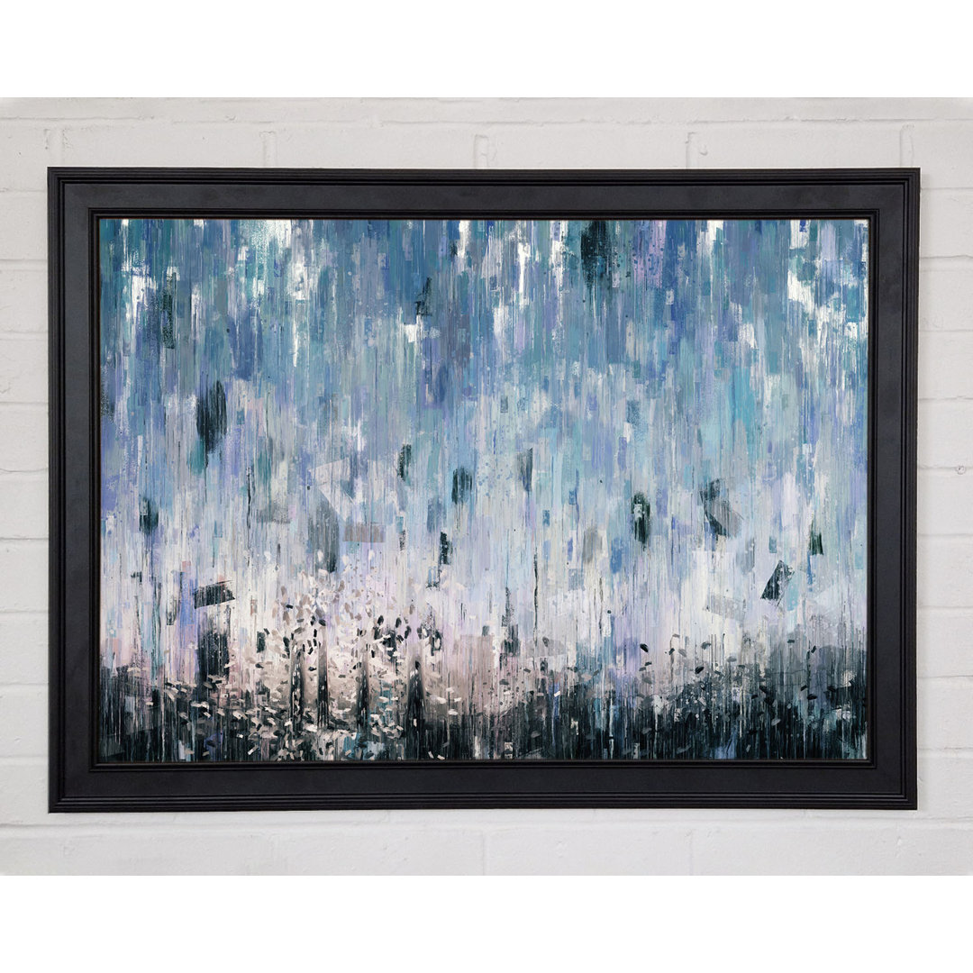 Gerahmtes Leinwandbild The Abstract Rain