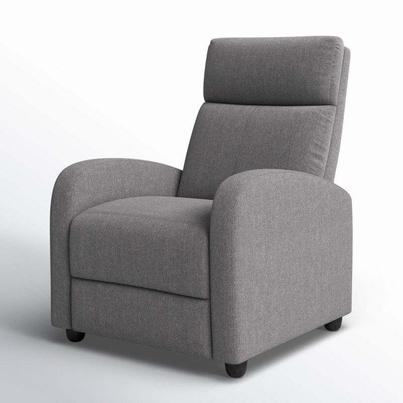 Fauteuil inclinable large de 28,8 po Kraker, Mélange de polyester gris