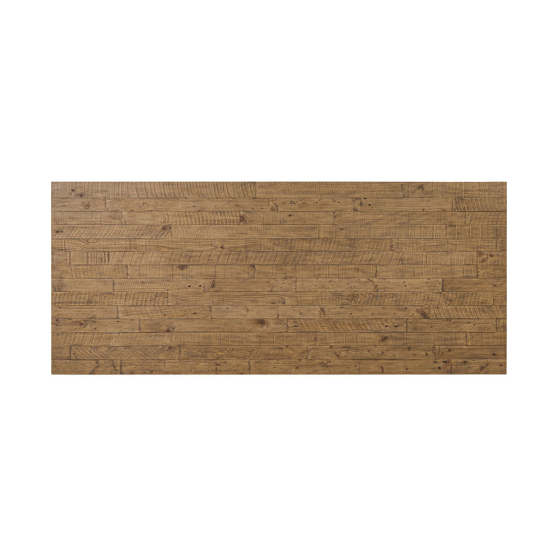 Matthes Solid Wood Dining Table, Aged Black Pine