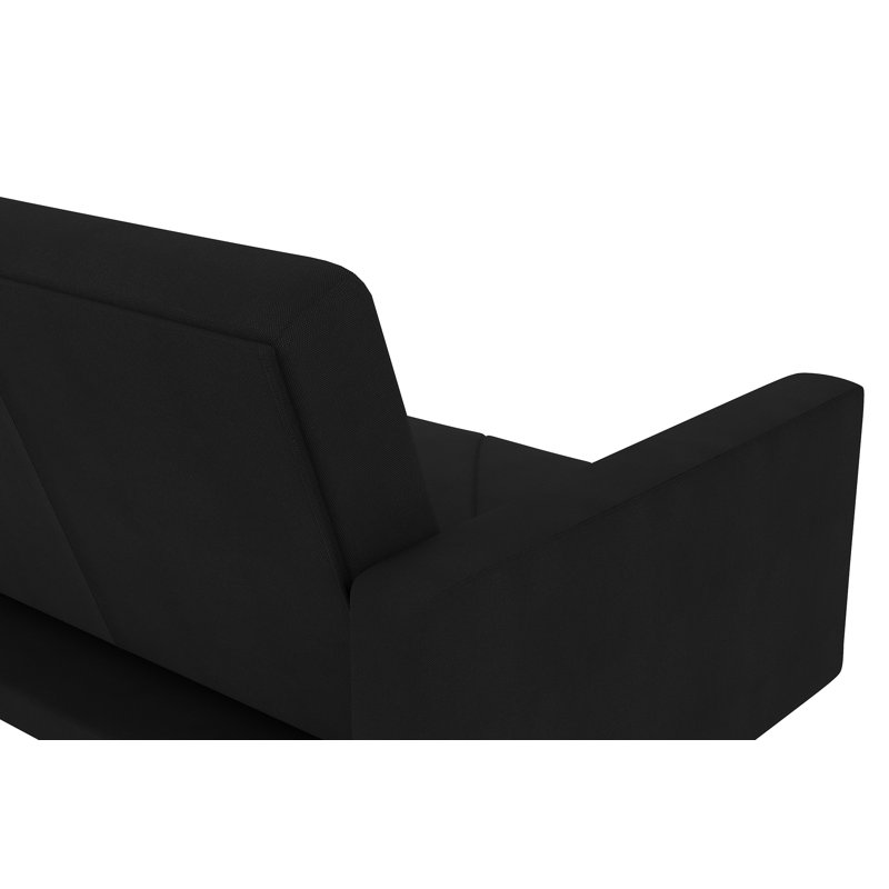 Kermit 3 Seater Linen Sleeper, Black