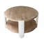 Table basse 31,5 x 31,5 x 17,7 po en bois au fini brun naturel