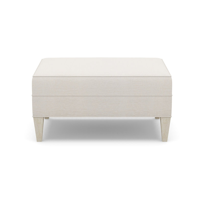 Ottoman, Sandstone, Gray Polyester