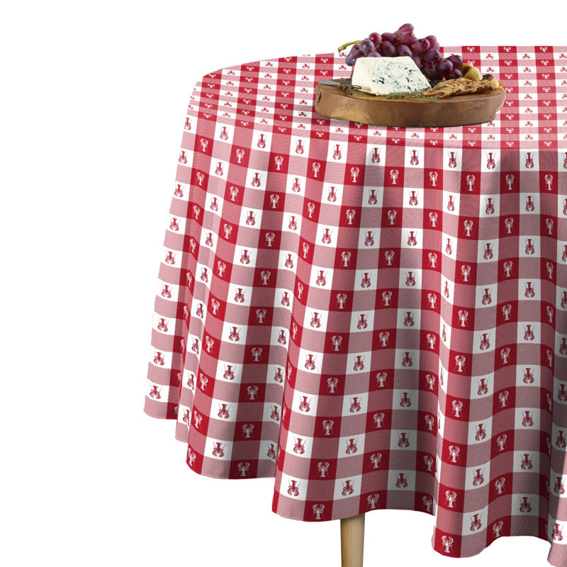 Michel Lobster Round Tablecloth, 60" x 60"