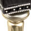 Hollywood Swank Leather Vanity Stool-325364811