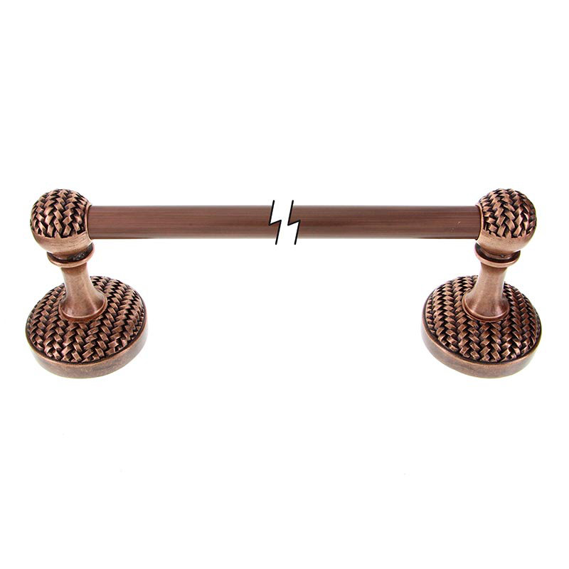 Cestino 1 Wall Mounted Towel Bar, Antique Copper