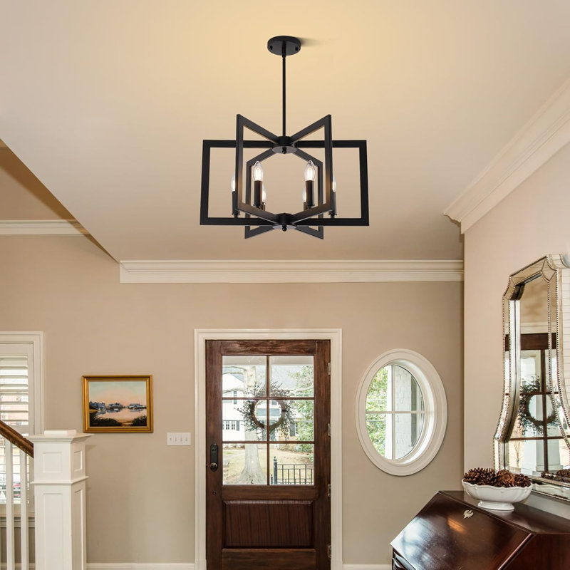21.6" Black Chandelier For Dining Room