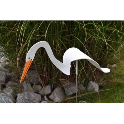 Art de jardin aigrette