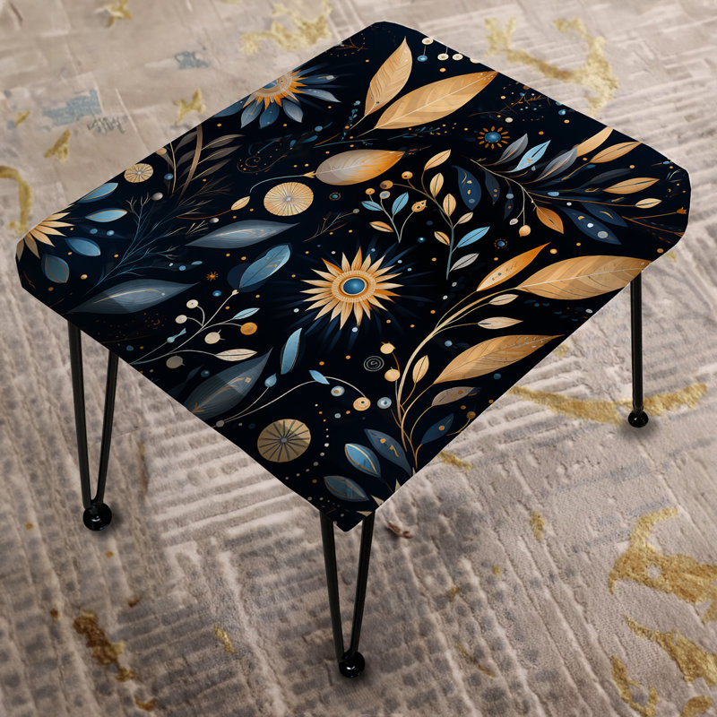 Cosmic Nomad Boho Pattern - Boho Rectangle Ottoman