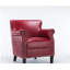 Fauteuil club rouge Hadley