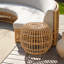 Table d'appoint en faux rotin