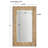 Hyde Solid Wood Rectangle Wall Mirror