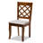 17.85'' H Upholstered Oak Side Chair