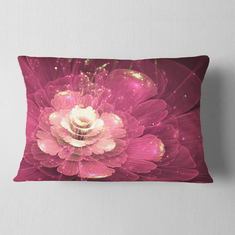 Coussin lombaire en fleur abstraite floral