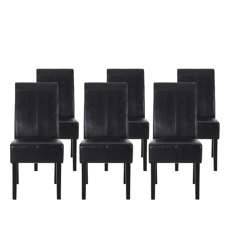 Danielle Faux Leather Upholstered Side Chairs, Midnight