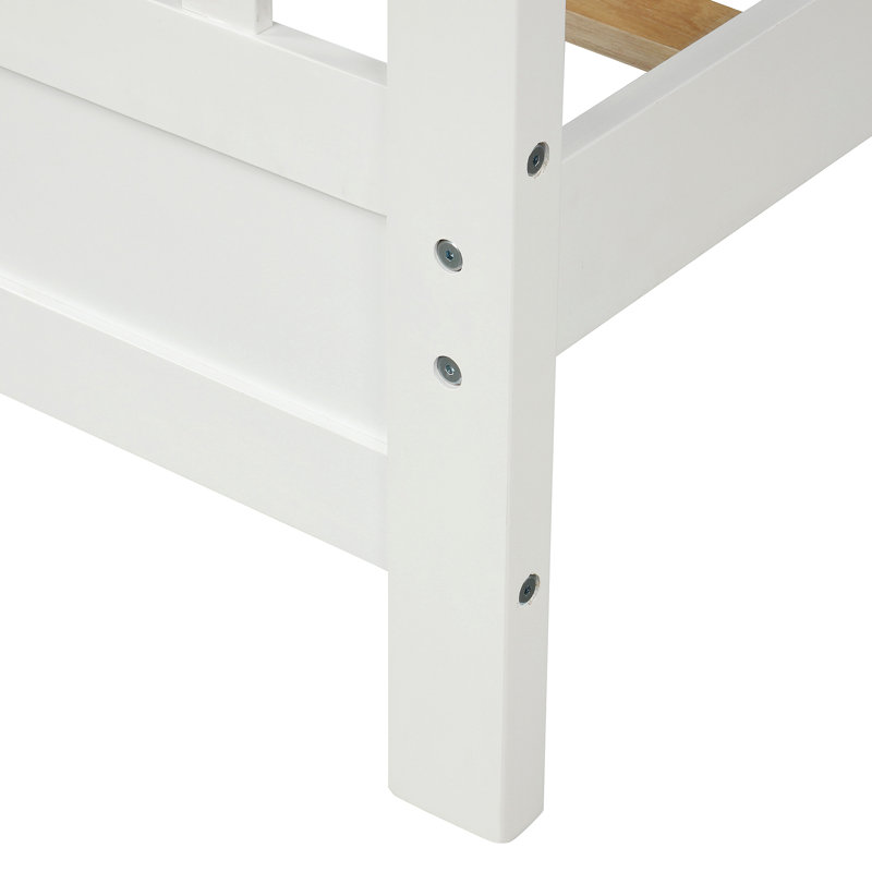 Wood Platform Bed with Headboard and Footboard
