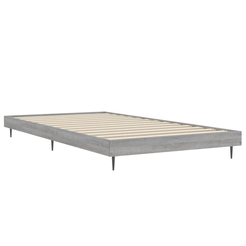 Loginov Bed Frame, 90 x 200cm, Grey Sonoma