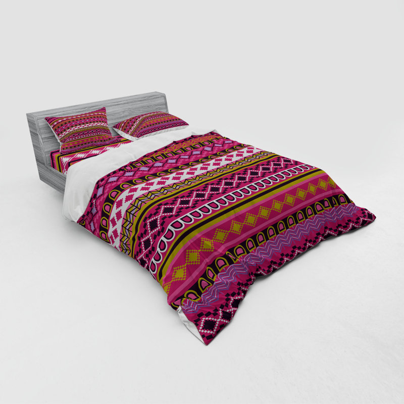Rustic Polyester Geometric Shapes Duvet Cover