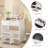 3 Colors LED Light Mirror Dressing Table-522789303