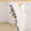 Grande armoire de rangement pour salle de bain - 1 tiroir, 2 portes, design, espace de rangement blanc réglable