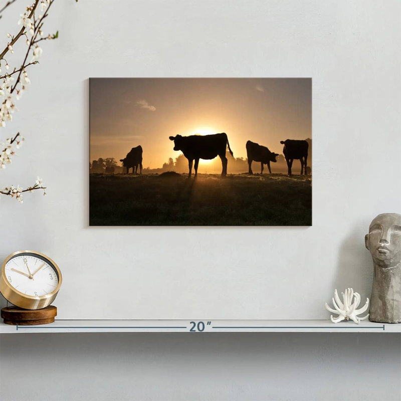 Cow Silhouettes, 8" H x 12" W