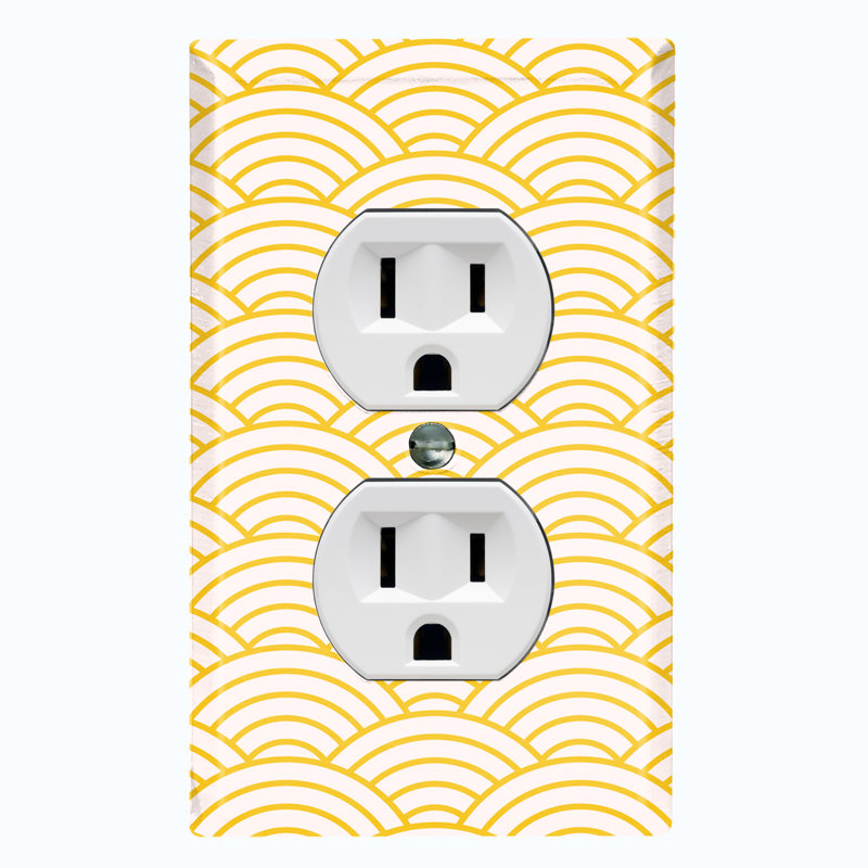 Patterned 1 - Gang Toggle Light Switch Standard Wall Plate