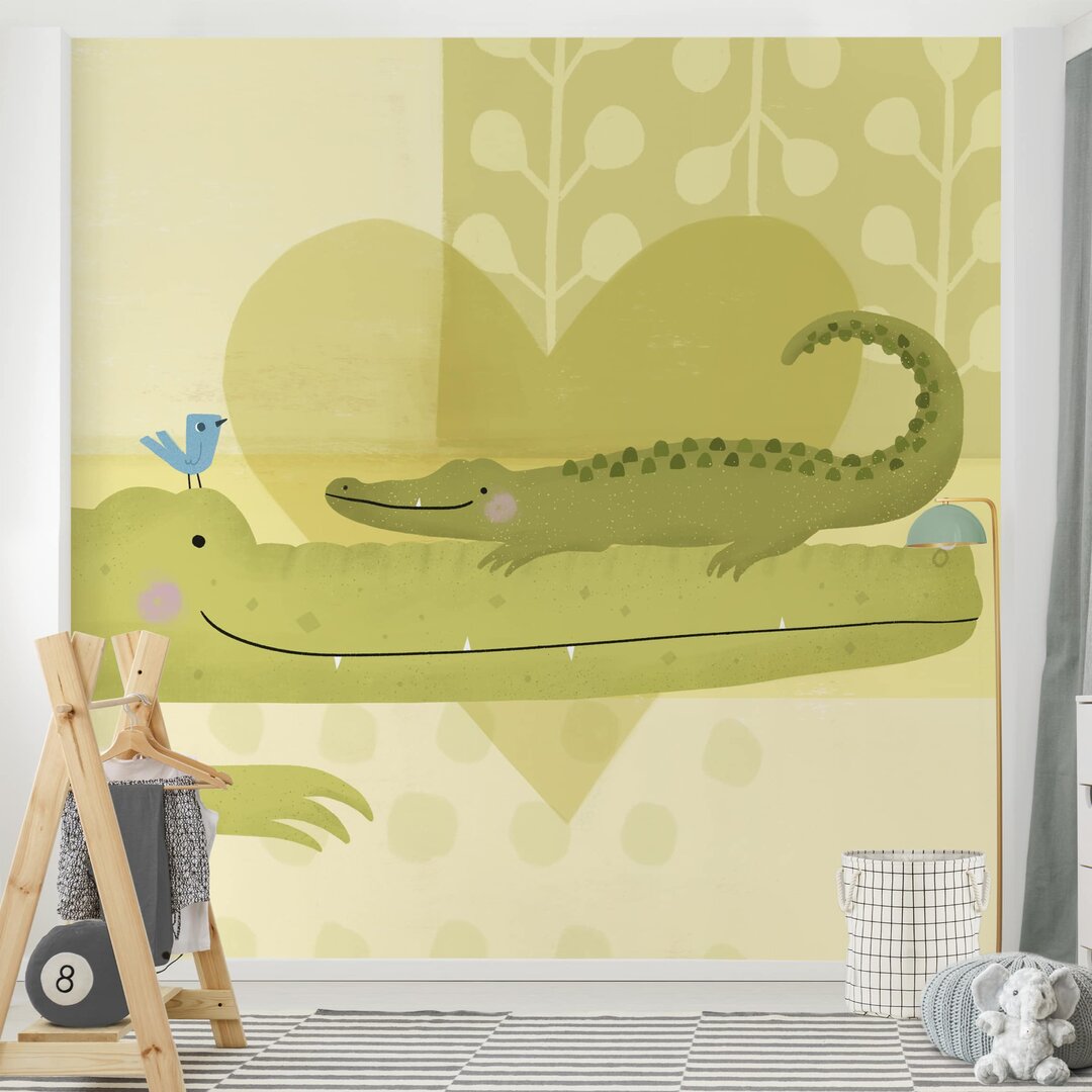 Strukturierte Fototapete Frostley Crocodiles 2,4 m x 240 cm